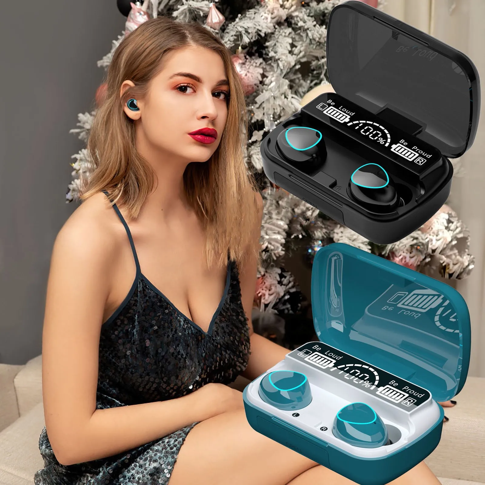 

M10 TWS Quality Wireless Headphones Touch Control Bluetooth-Compatible 5.1 Earphones Sports Headset Waterproof 9D HiFi Earbuds 2