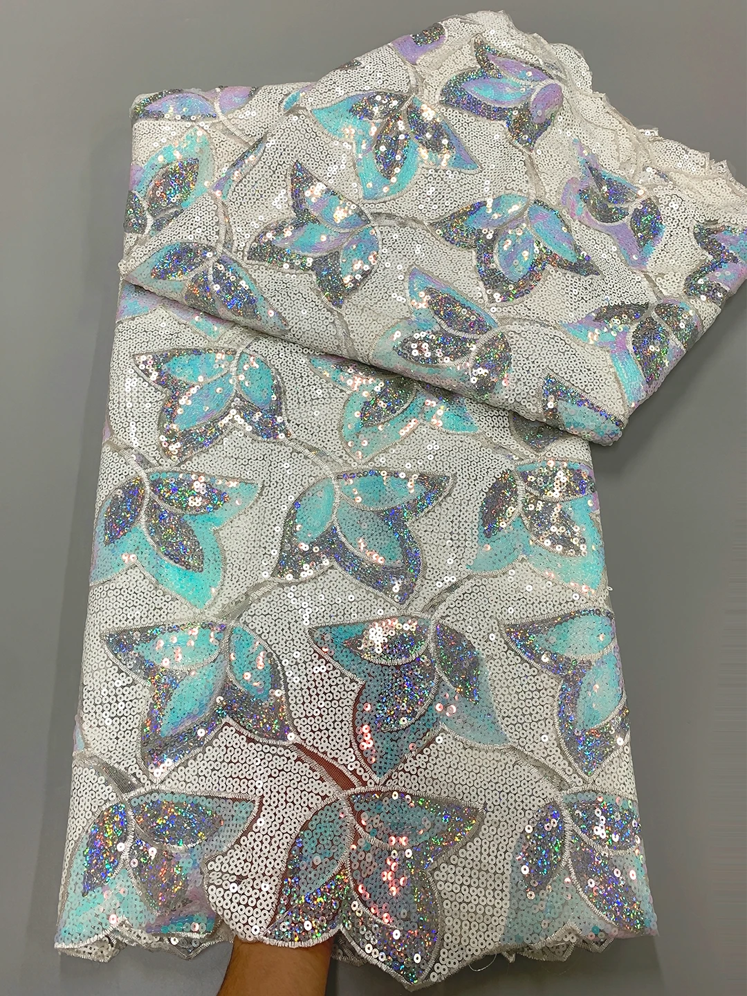 Высококачественная кружевная ткань в африканском стиле для женских платьев на