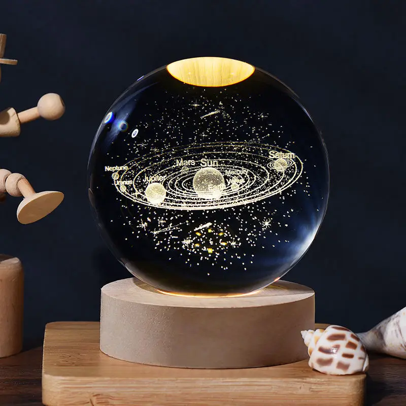 

Luminous crystal ball tabletop