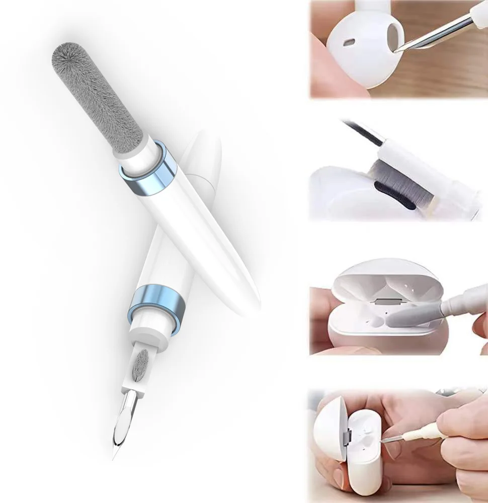 

Инструмент для чистки наушников с Bluetooth для Airpods Pro 3, 2, 1, прочный Набор для чистки чехла для наушников, ручка-щетка для чистки Xiaomi Airdots 3Pro