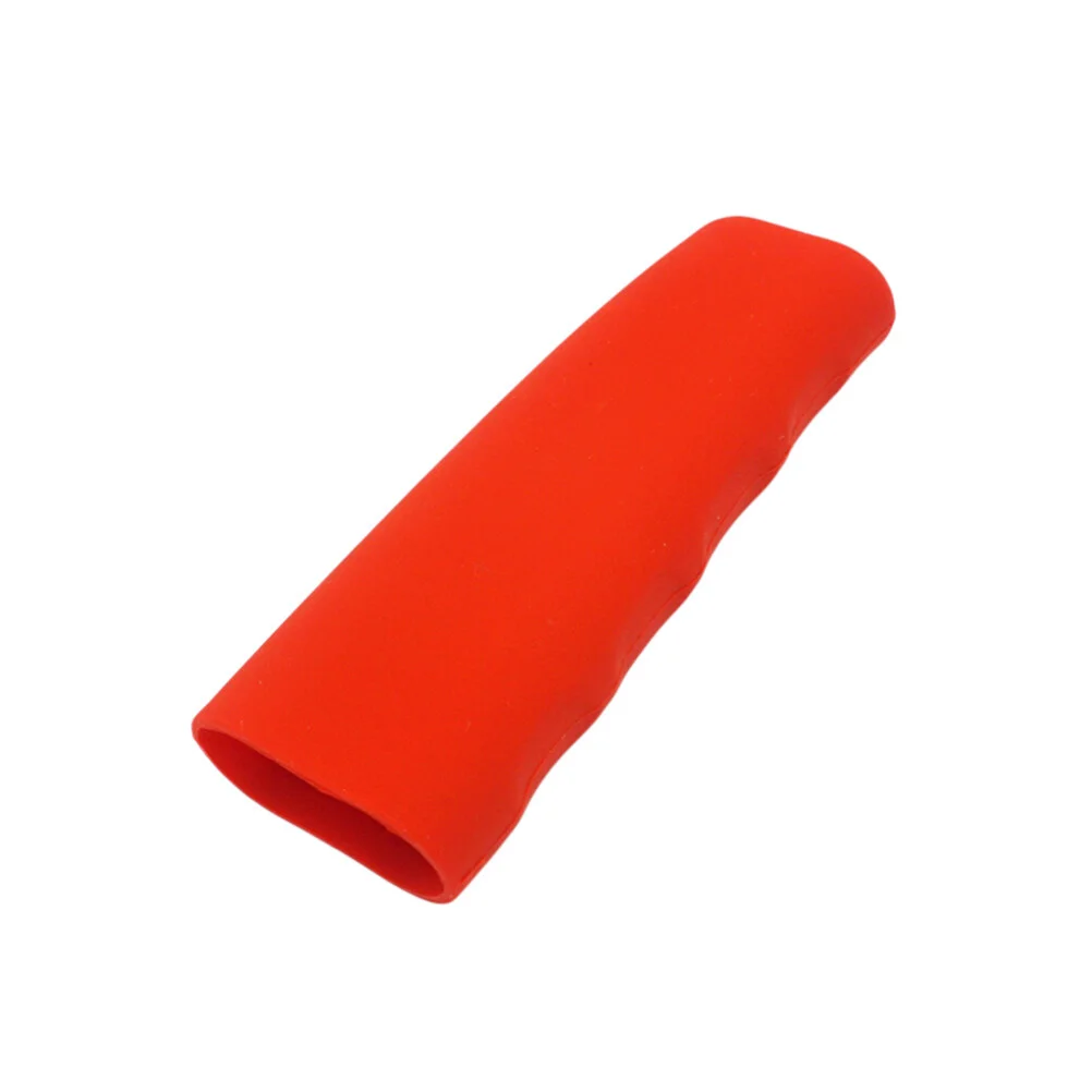 

Practical Silicone Cover Universal Wave Shaped Handbrake Cover Protector for Car (Red)