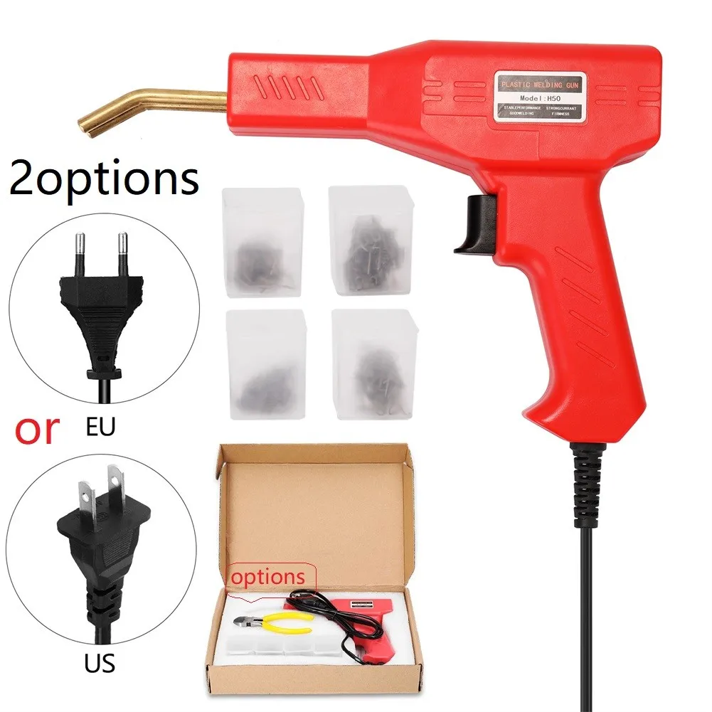 

50W Handheld Plastic Welder Car Bumper Crack Repair Welding Machine Se THandy Plastic Welder Garage Tool Kit EU, US Welding