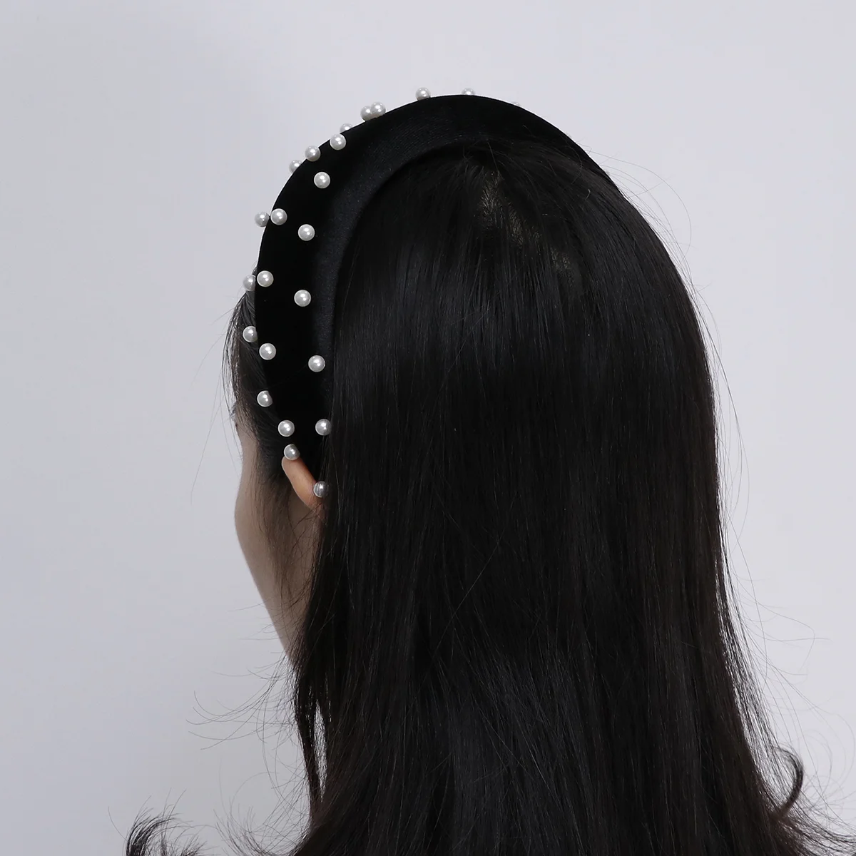 

Headband Hair Widepearl Headbands Hoops Headwear Vintage Lint Bandhoop Hairband Knot Cross Rims Thickening Twisted Velet Head