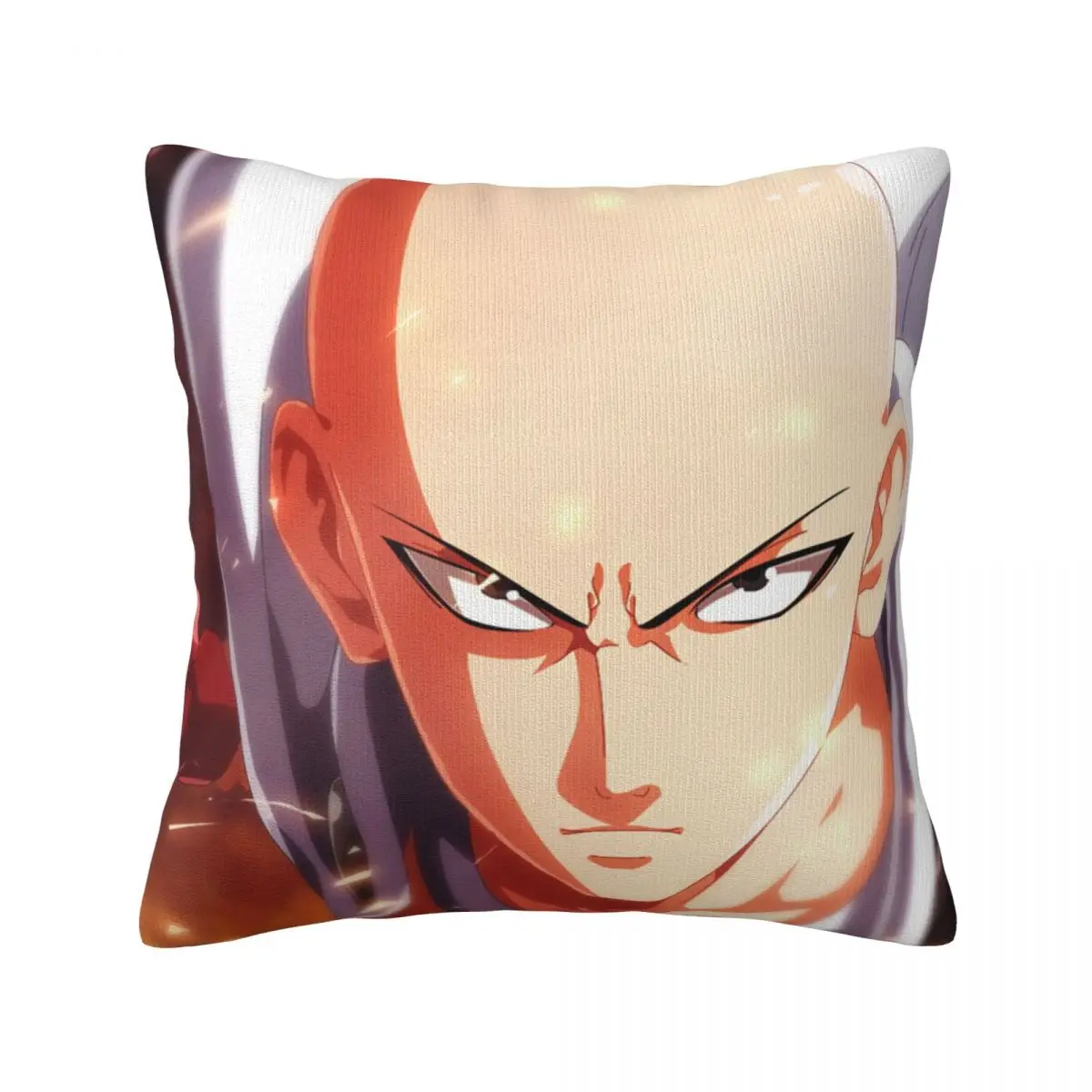 

One Punch Man Saitama Pillow Case Fight Vintage Polyester Pillowcase Car Zipper Spring Cover