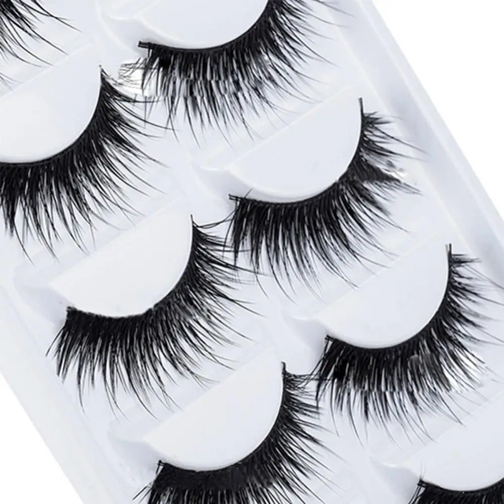 

5 Pairs Makeup False Eyelashes Handmade Long Thick Fake Eye Lashes Extension Reusable makeup Tools