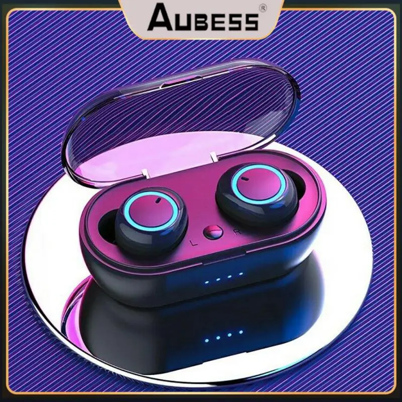 

Button Control Tws Earphone With Charging Box Earbuds Noise Cancelling Sport Headset Stereo Wireless Headphone