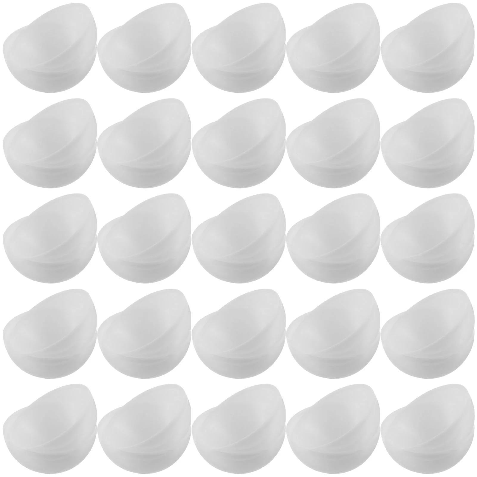 

25 Pcs Lottery Ball White Balls Glossy Plastic Sphere Game Picking Pvc Activity Party