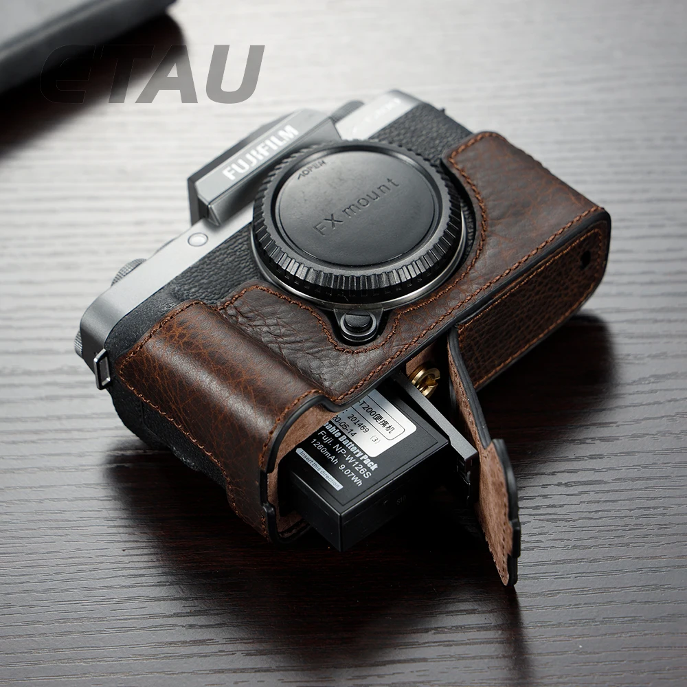 

Чехол для Камеры ETAU XT200 ETAU, чехол из натуральной кожи с ручкой, полусумка для Fujifilm XT200, боди для камеры