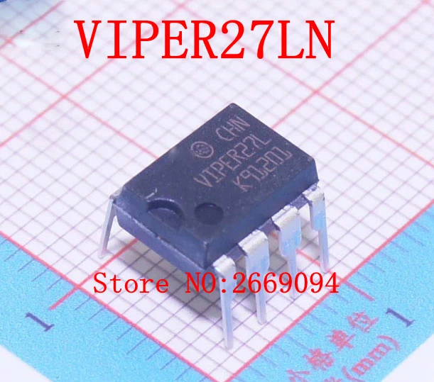 50 шт./100 шт. VIPER27LN VIPER27L DIP-8 посылка, конвертер, чип питания DIP, новый