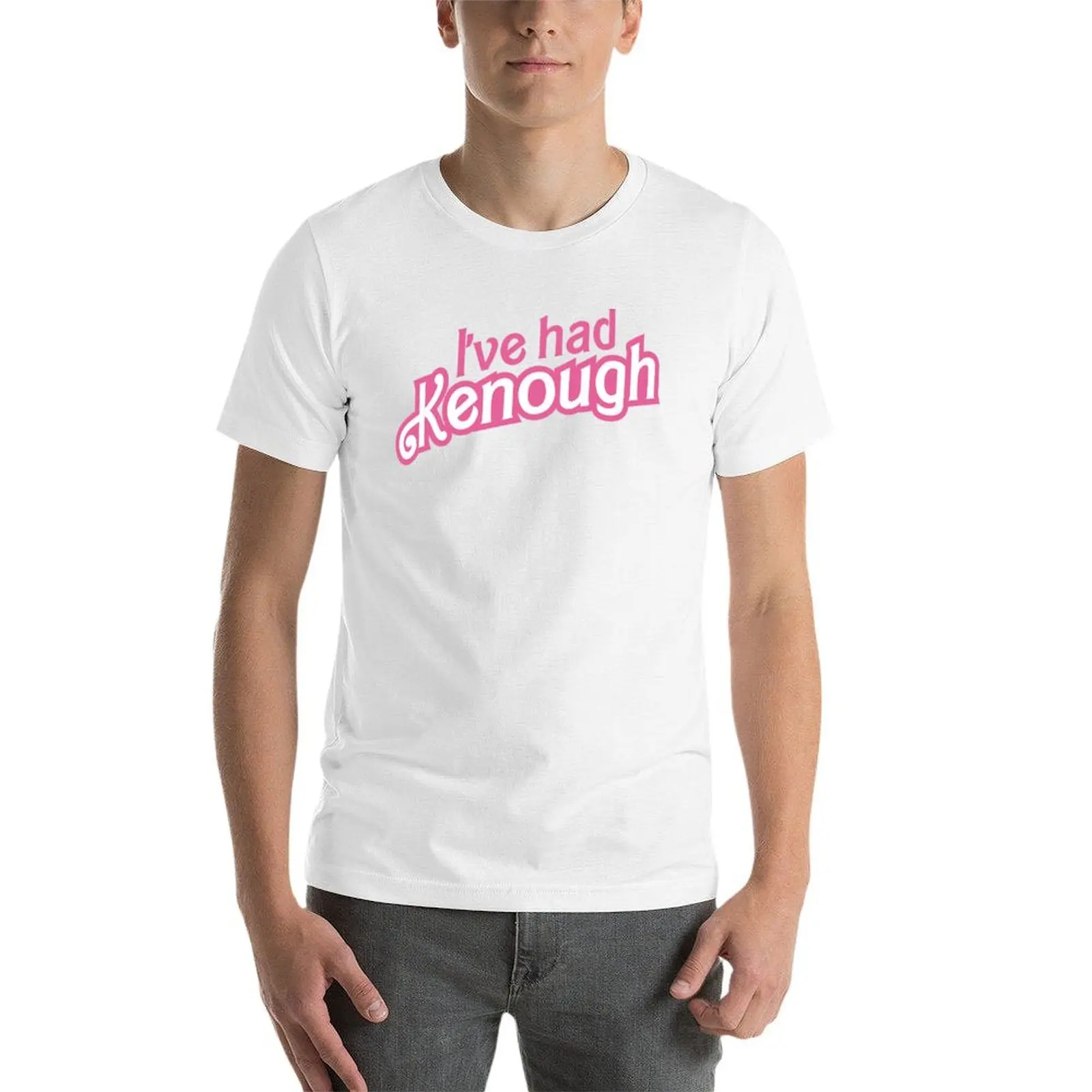 Фото Футболка I've Had Kenough, мужские футболки с принтом, хлопковые футболки, высококачественные футболки, дизайнерские футболки для мужчин №3
