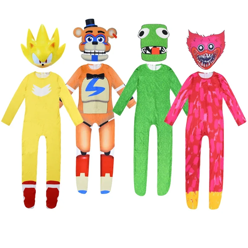 Костюмы для косплея с колбасиным ртом Monster Wuggying игровые игры кигуруми аниме