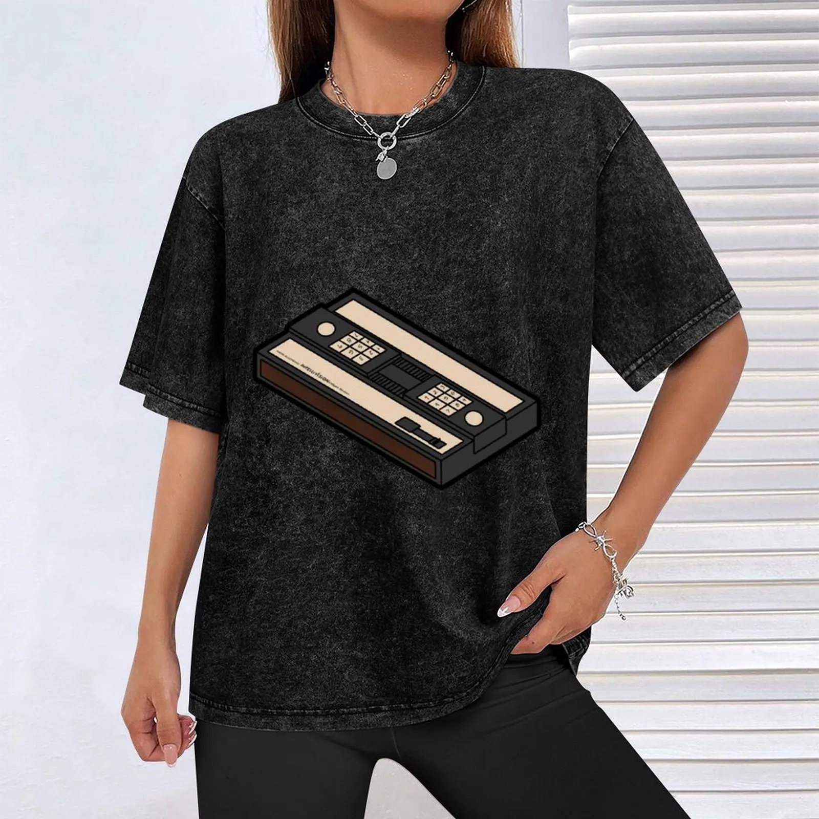 Intellivision черная хлопковая футболка мужская