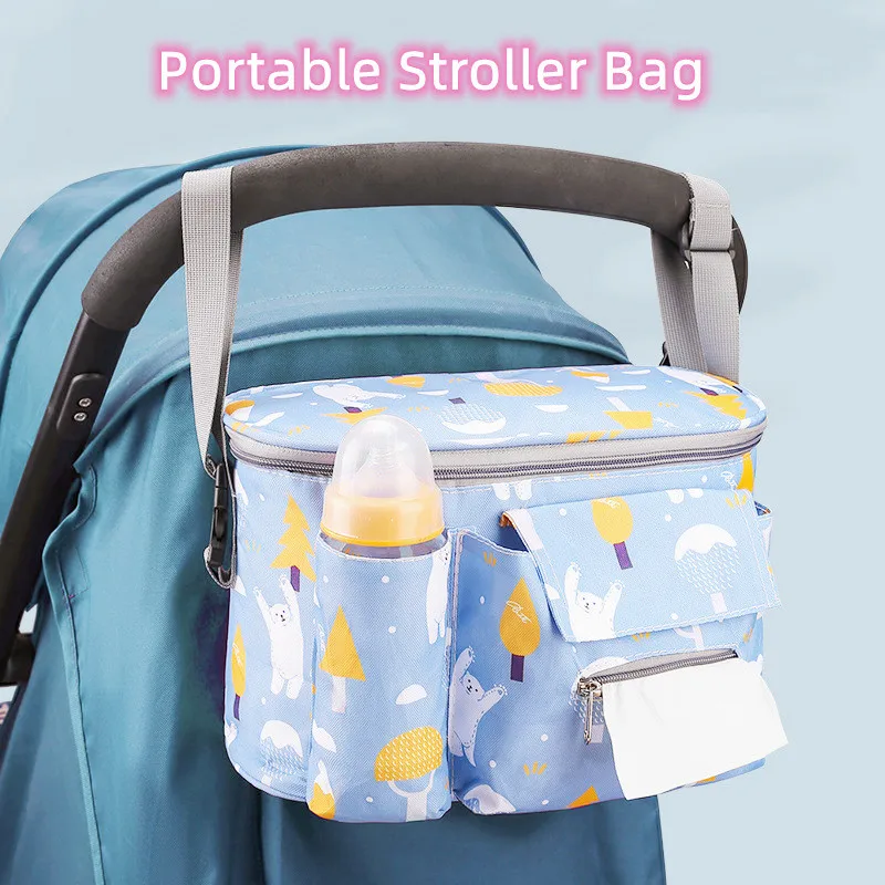 

Подвесная сумка для детской коляски, многофункциональная уличная дорожная Водонепроницаемая грязеотталкивающая сумка для мам и детей