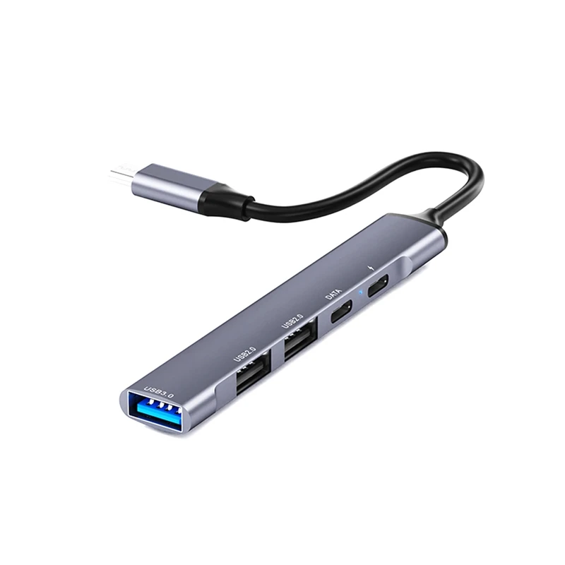 

5 в 1, многофункциональный адаптер USB Type-C для зарядки