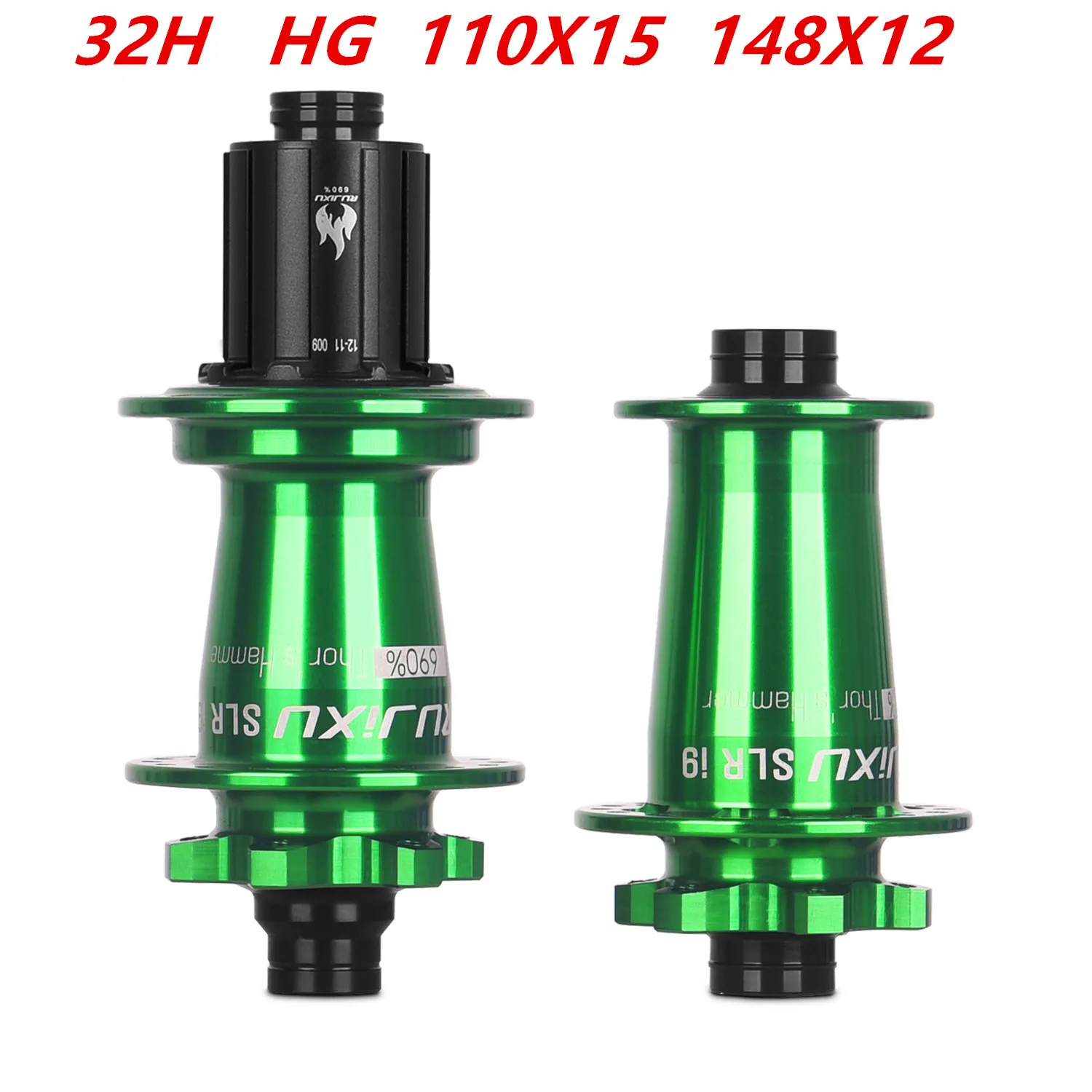 зеленый RUJIXU SLR I9 690 Click Hub 7 подшипников Ступица для горного велосипеда MTB Передняя и задняя 32 отверстия QR TA BOOST Ступица дискового тормоза Велосипедные ступицы MSXD (art.: 3920cedb7c834) - 3920cedb7c834