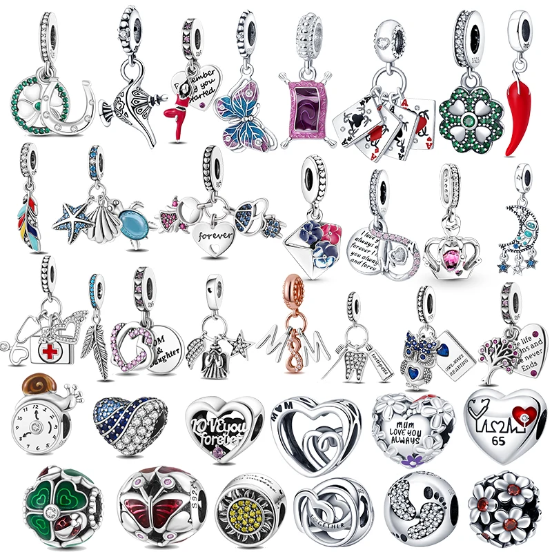 925 Серебряный стетоскоп в виде морской звезды ракушки оригинальный браслет