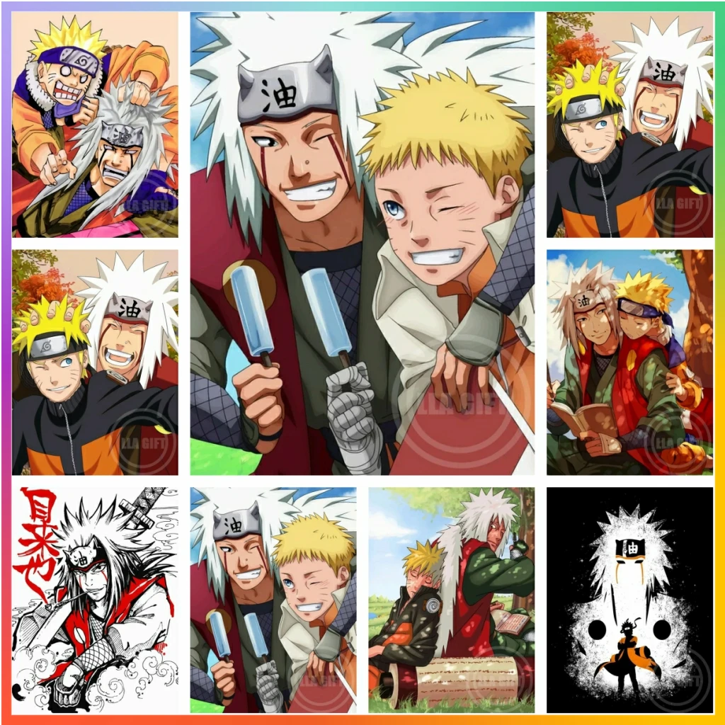 Наруто Джирайя Пиксель Арт Алмазная Картина Набор Для Вышивки Крестом 5d Diy