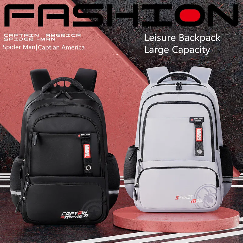 Школьные сумки Disney Marvel для мальчиков и девочек класс 3-6 человек-паук Капитан