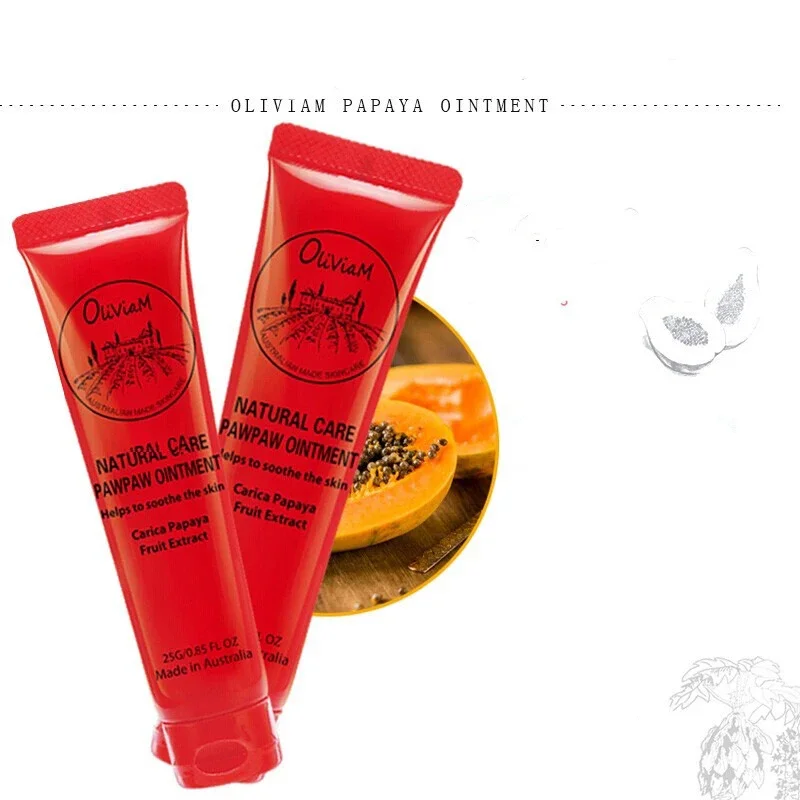Австралия Oliviam Natural Care Мазь от лапши Крем папайи Бальзам для губ лица и тела