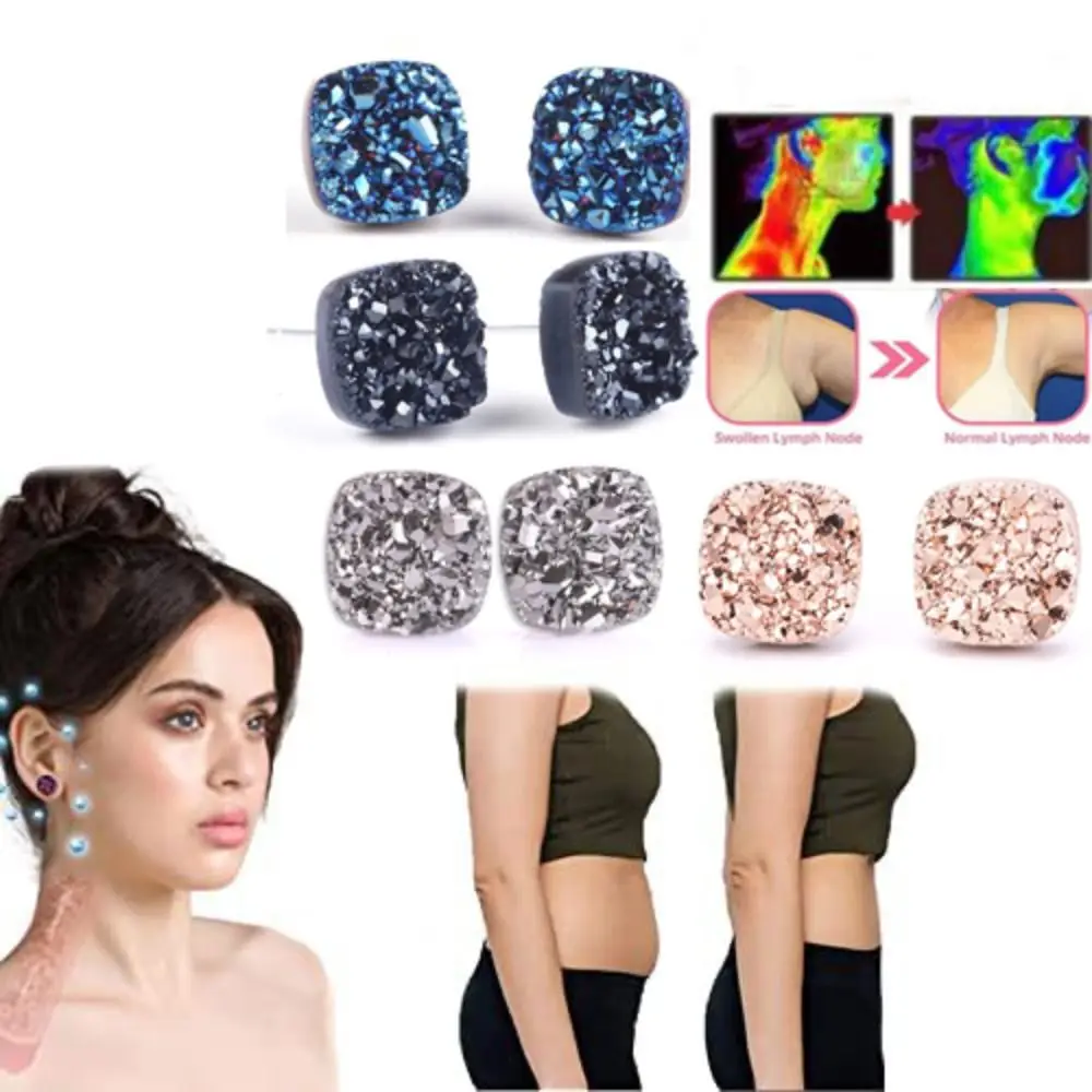 Серьги для лечения потери веса серьги с лимфатическим дренажом магнитотерапия