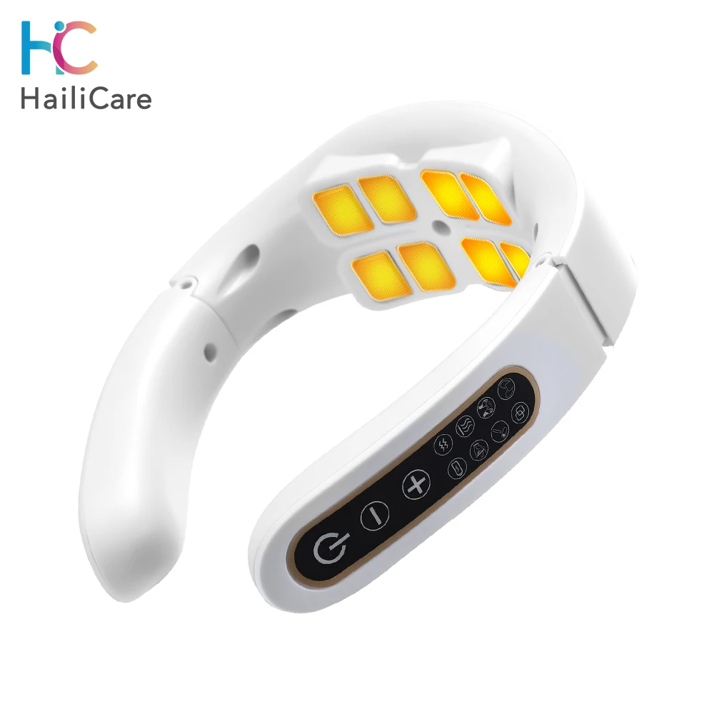 

Electric Vibration Neck Masssger Smart USB Rechargeable Neck Massage Device Hot Compress Magnetic Pulse Cervical Massager