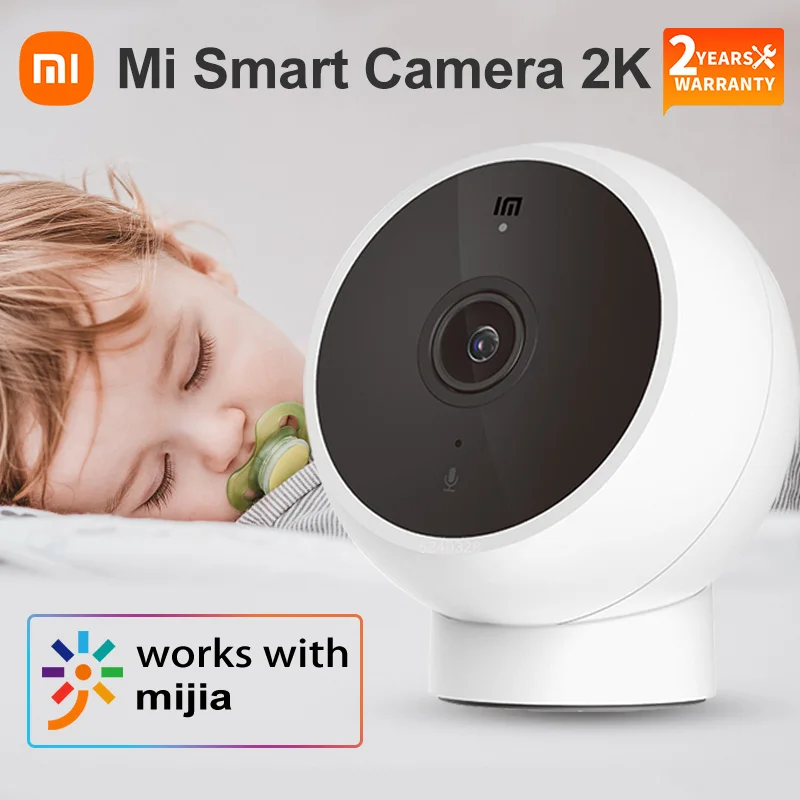 

Xiaomi Mijia IP Camera 2K 1296P WiFi Night Vision Baby Security Monitor Webcam Video AI Human Detection Surveillance Smart Home