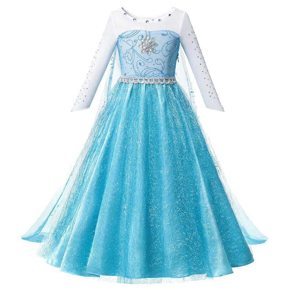 Платье из тюля с кристаллами Muababy Frozen Sisters для девочек, костюм Эльзы и Анны, праздничный наряд для дня рождения, карнавала, 2-8 лет (art.: 3920da29dcdc8) - 3920da29dcdc8