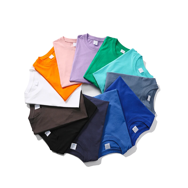 

Summer Solid 100% Cotton Soft Short Sleeve Men's O-Neck T-Shirt