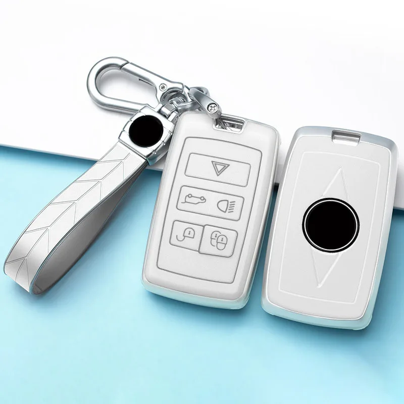 

TPU Car Key Case Remote Protector Cover Holder For Land Rover Range Rover Sport Evoque Velar Discovery 5 For Jaguar XE E-PACE XF