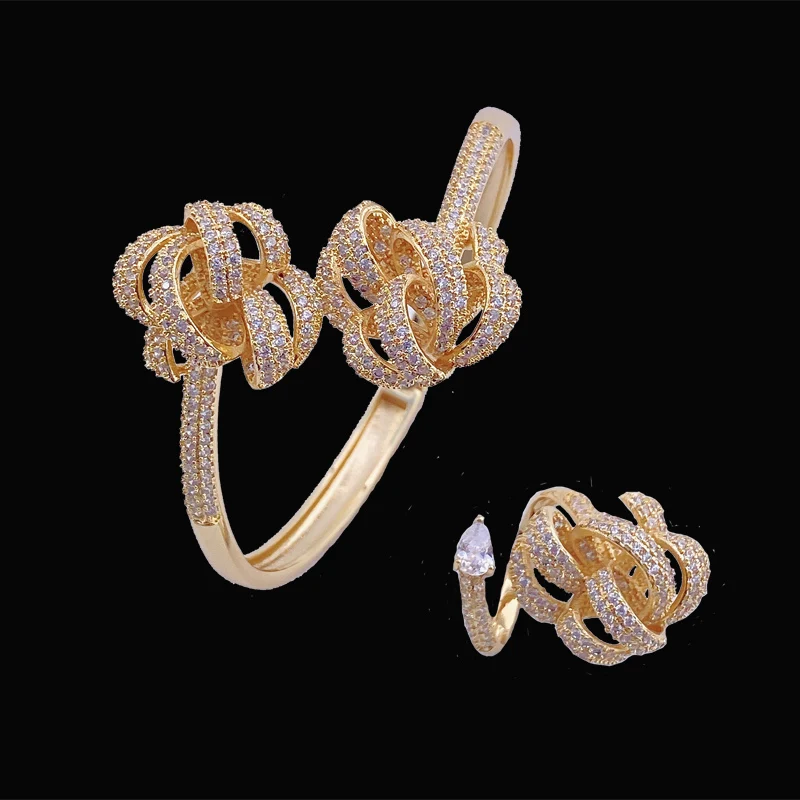 Браслет с кольцом и микропокрытием для вечерние | Украшения аксессуары