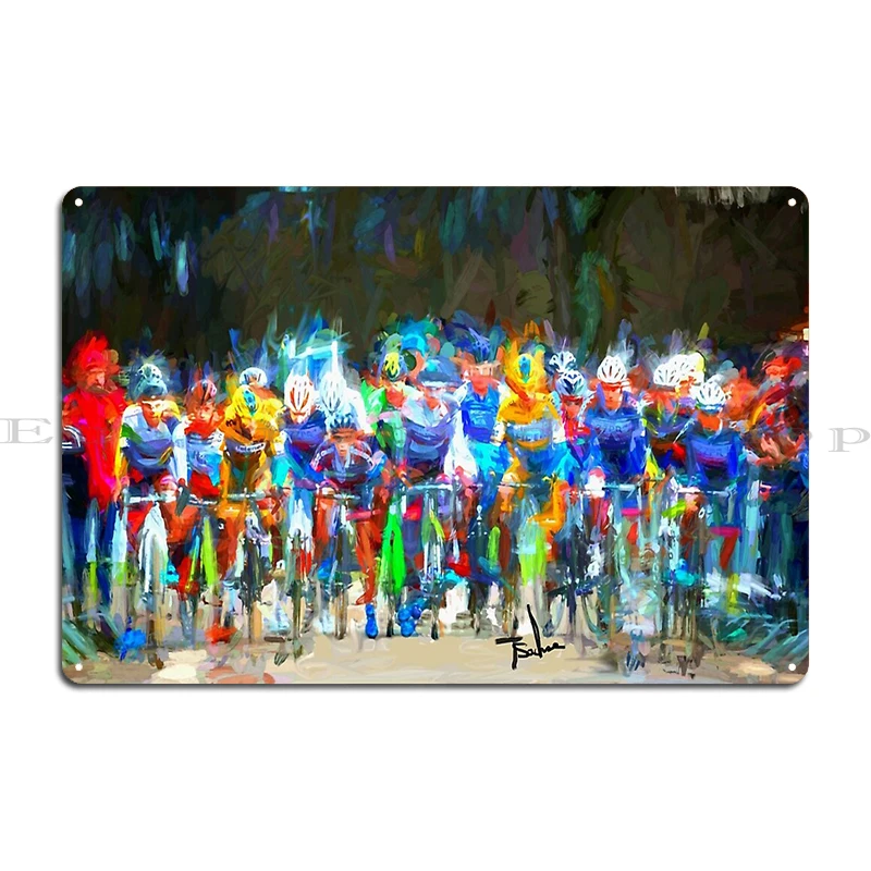 Металлическая табличка The Start A Fast Bike Ride Tour de France