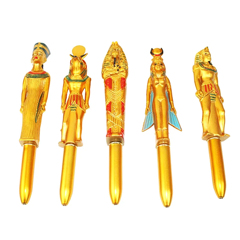 

Egyptian Pharaoh Blue Ink Ballpoint Pen Hot Stamping Mummy Writing Ballpoint Pen