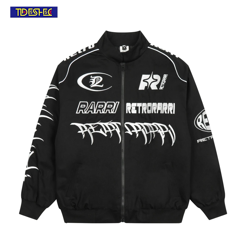 Мужская куртка-бомбер в стиле хип-хоп TIDESHEC панк готика стеганая куртка уличная