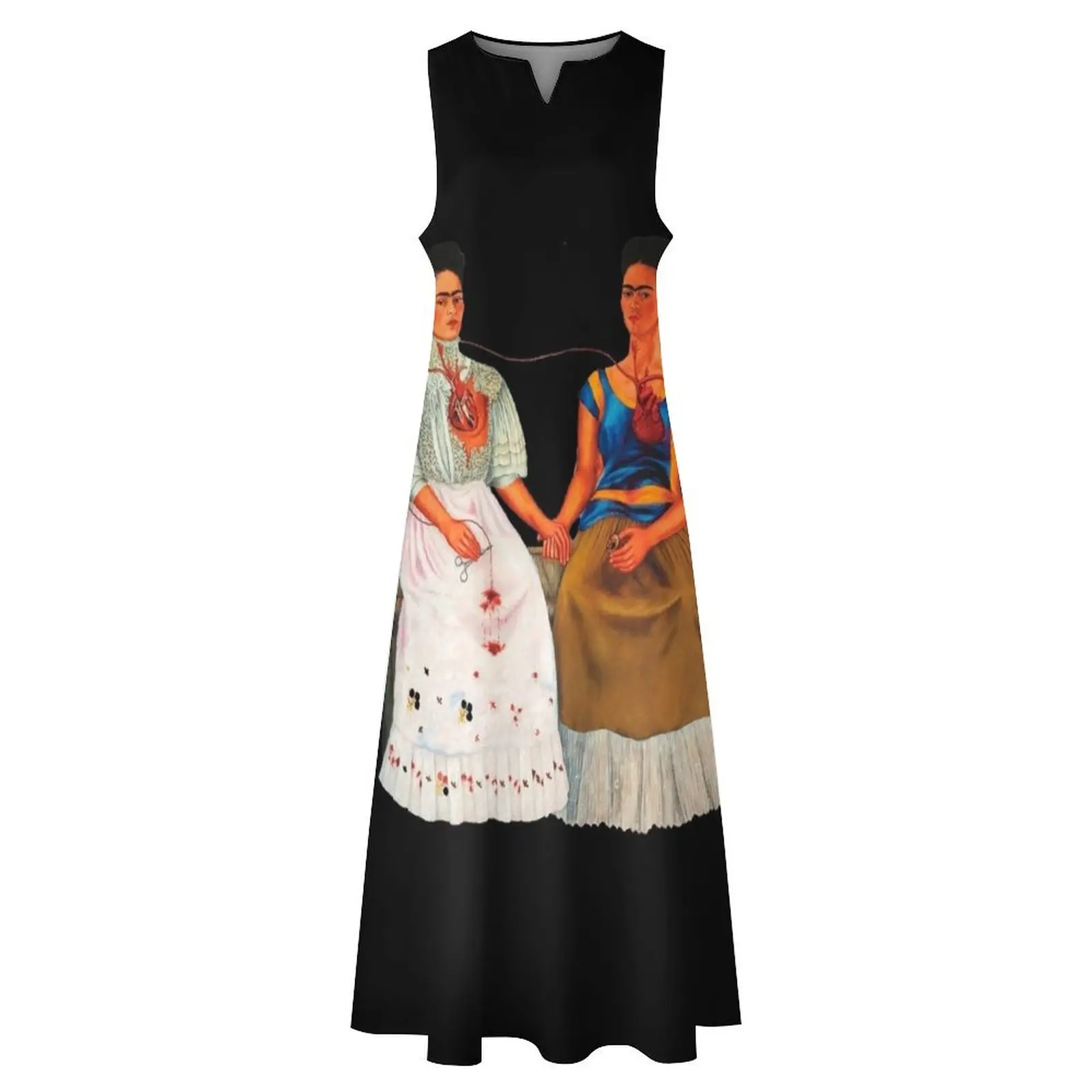 Двое длинное платье Fridas вечернее женское элегантное роскошное летнее шикарное и