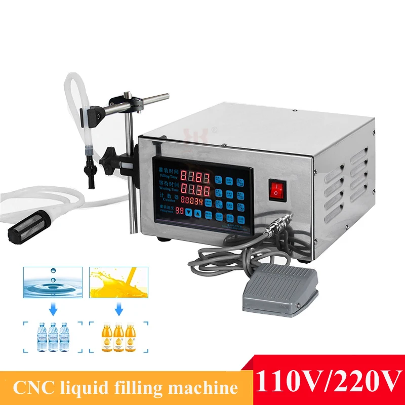 

Liquid Filling Machine Digital Control Water Drink Perfume Juice Milk Small Bottle Jar Diaphragm Pump Packing