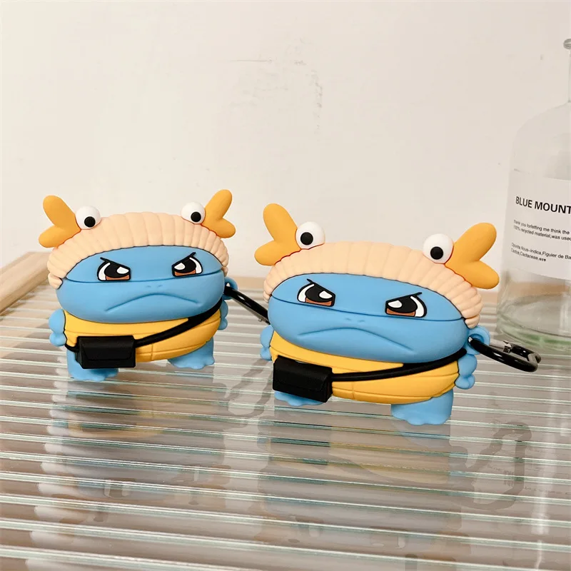 

Cute Deer Horn Cartoon Turtle Case for Apple AirPods 1 2 3 Pro Cases Cover IPhone Bluetooth Earbuds Earphone Air Pods Case