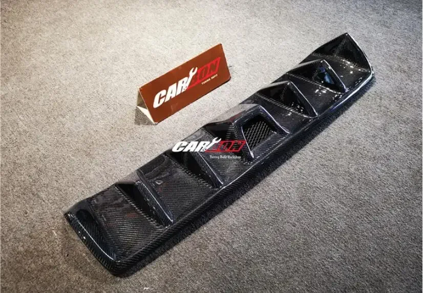 REAL CARBON FIBER REAR BUMPER TRUNK LIP SPOILER SPLITTER DIFFUSER For Toyota Reiz / MARK X 2012 2013 2014 2015 2016