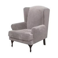 wing back chair cover velvet spandex winback sofa cover fundas para sof%c3%a1s