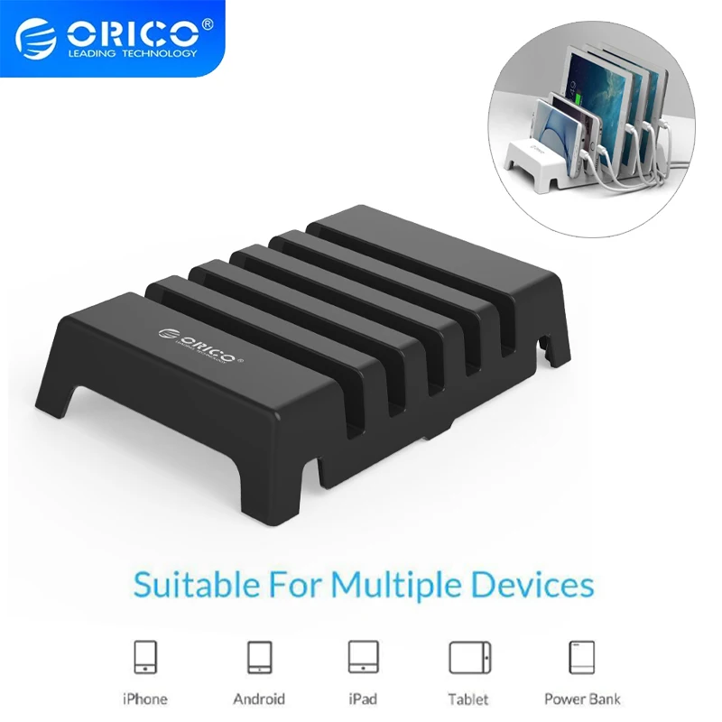 

ORICO DK305 5-slot Desktop Charging Bracket Universal Multi-color Devices Notepad Charging Stand Suitable for Smartphones Tablet