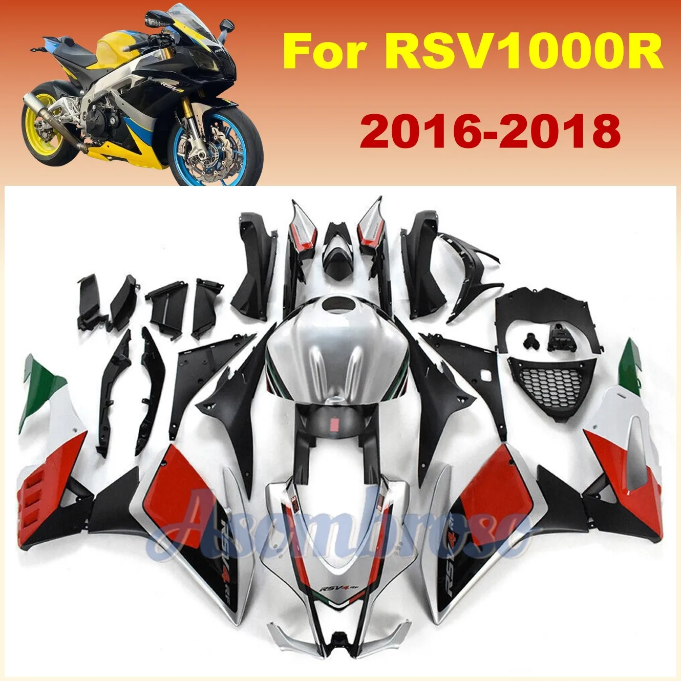 Комплекты обтекателей ABS для мотоциклов Aprilia RSV1000 2016 2017 2018 RSV 1000R RSV4 запасные части +