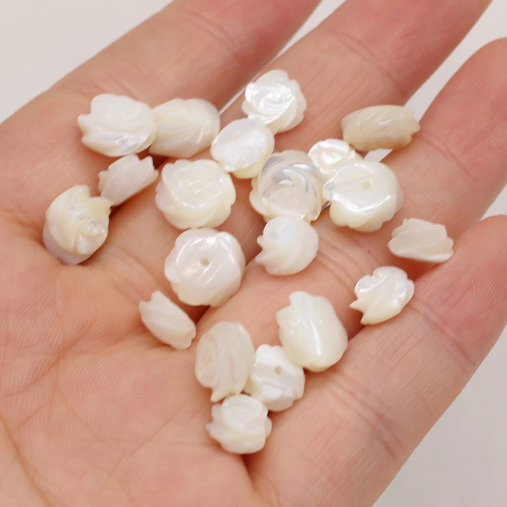 

Wholesale Natural Freshwater Flowers Shells Loose Beads Handmade Crafts DIY Bracelets Necklaces Earrings Accessories Jewelry