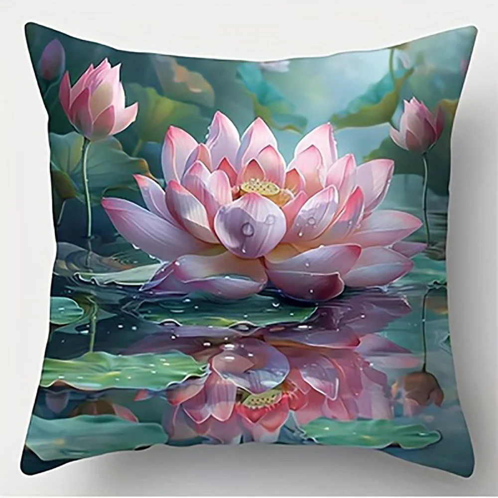 

Наволочки из велюра с принтом лотоса 40x40 см