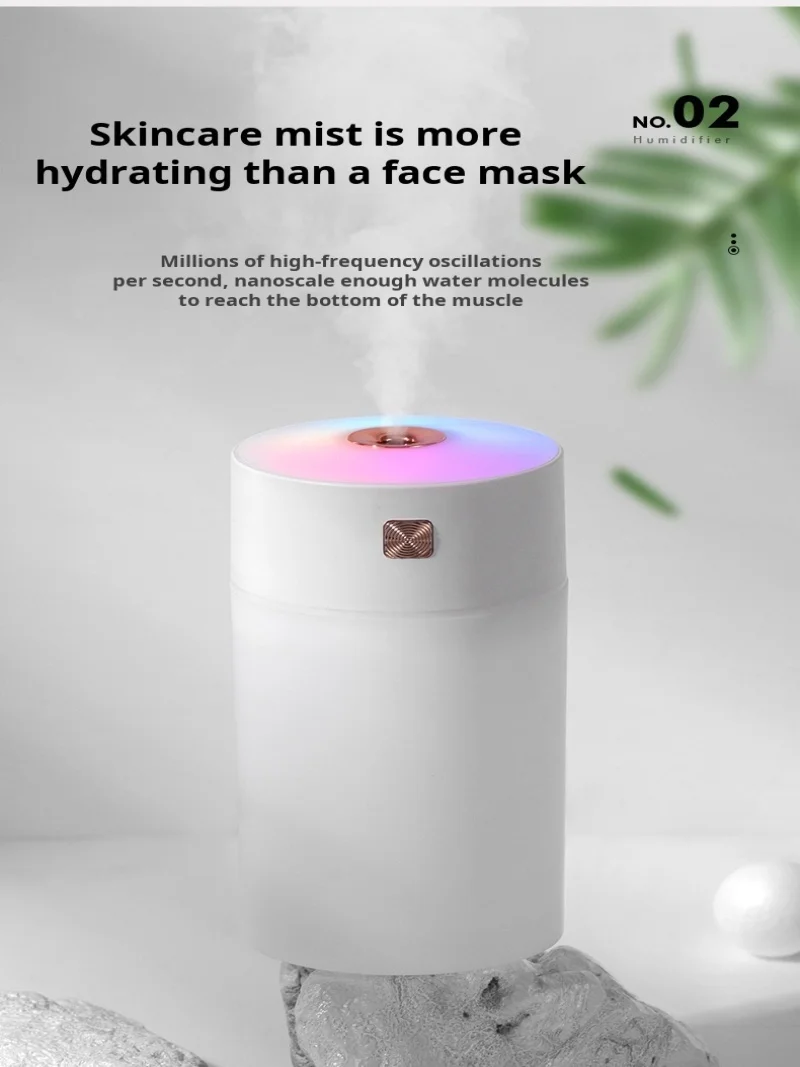 Автомобильный увлажнитель для ароматерапии Mini USB с чашкой Rainbow идеально