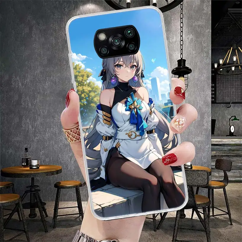Чехол для телефона Honkai Star Rail Bronya Rand Xiaomi Poco X6 X5 X4 X3 Nfc F6 F5 Pro F4 F3 M5S M5 M4 M3 M2 F2 F1