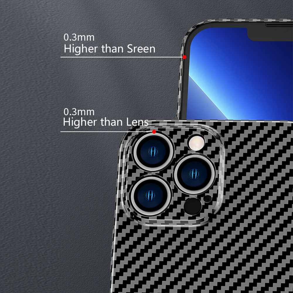 Чехол из натурального углеродного волокна для телефона iPhone 15 Pro Max 15Plus