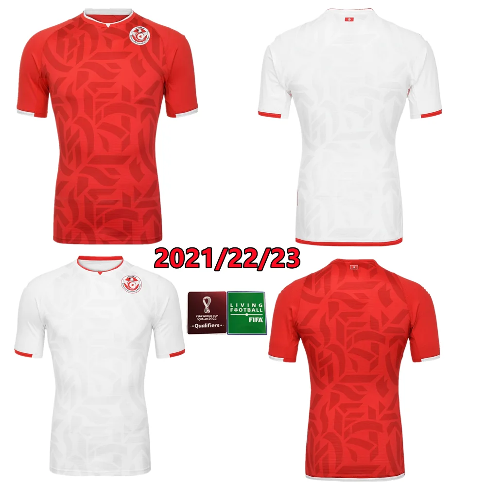 

New 21 22 Tunisia Soccer Jerseys 2022 2023 Home away #7 MSAKNI #10 KHAZRI Shirt Sliti Hannibal KHALIFA football shirt