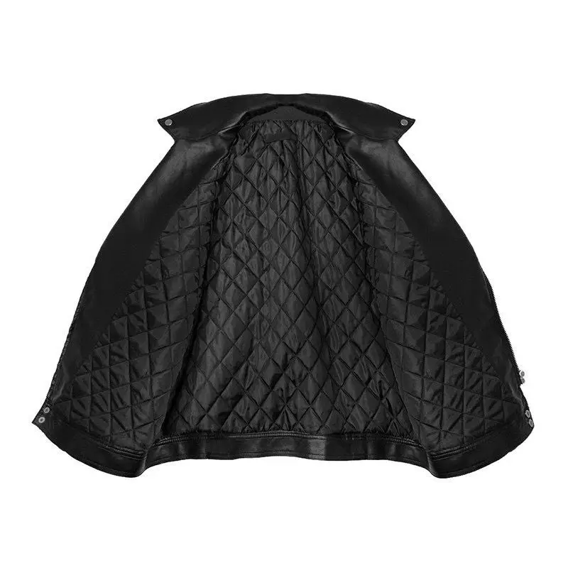 Motorcycle Leather Jacket PU Leather Jacket Women Thicken Coats Korean Winter Jacket Women 2022 Women's Leater Jacket Female