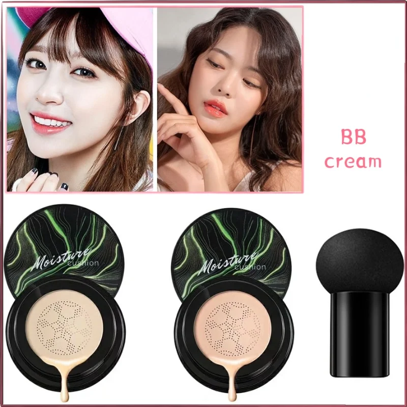 

CC Creams Mushroom Head Air Cushion Foundation Makeup Skin Whitening Moisturizing Face Base Concealer BB Cream Cosmetics makeup