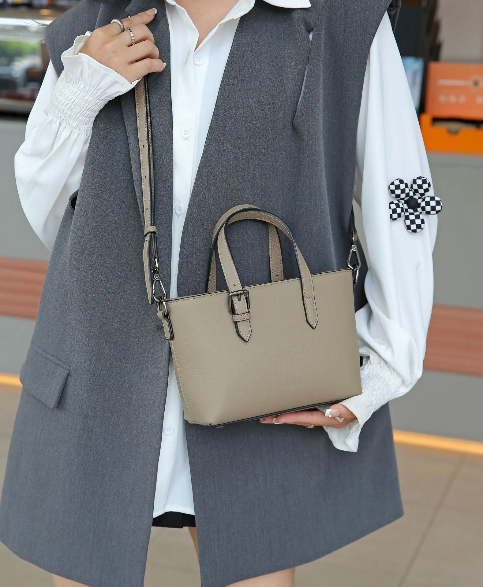 High Quality Genuine Leather Casual Bag Women's Tote Bag Handbag Soft Leather Luxury Bag Women Crossbody Bags for Women