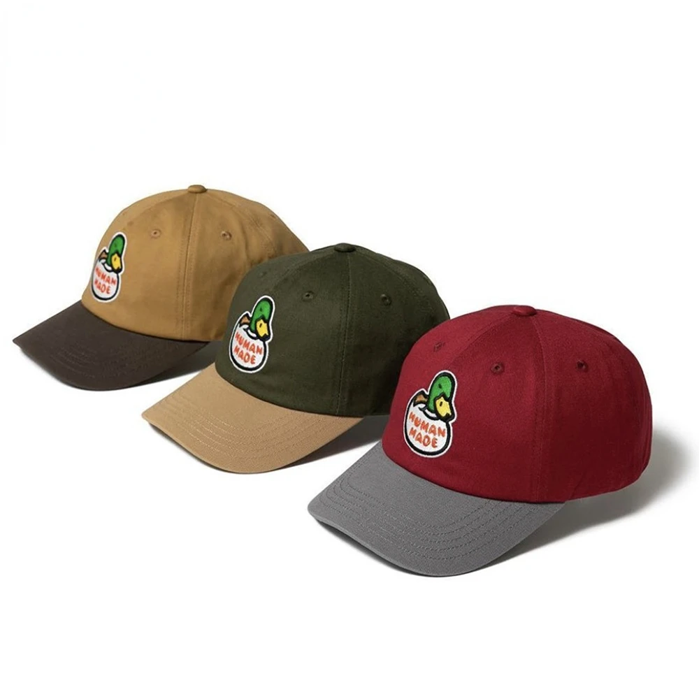 

Fashion Street Human Made Duck Mallard Embroidery Splicing Snapback Baseball Cap Hat Caps for Men Baseball Cap